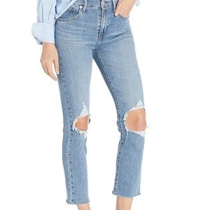 NWT LEVIS High Rise Straight Crop Jeans
